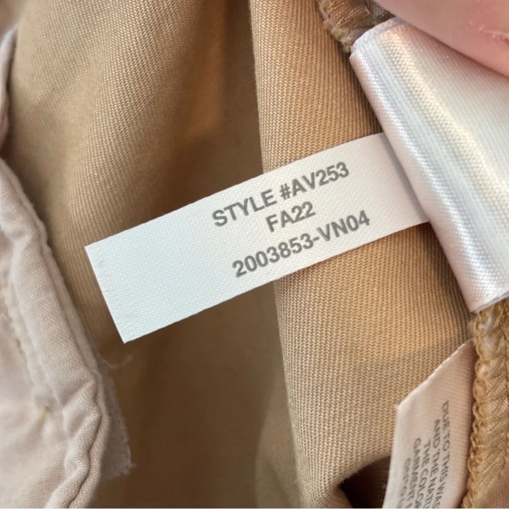 J Crew womens tan casual straight leg Slouchy boyfriend chino pant size 29 AV253